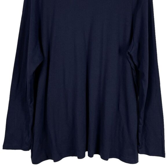 Lane Bryant Long Sleeve Cotton Winter Novelty Print Layering Tees (2) Sz 18 NEW - Picture 7 of 9